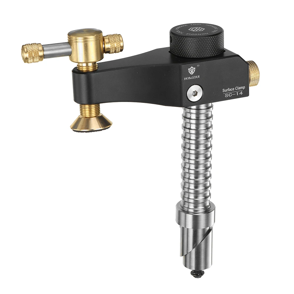 HONGDUI SC-14 Woodworking Desktop Surface Fixing Clamp Aluminum Alloy Table Hold Down Clamp DIY Fixing Clip