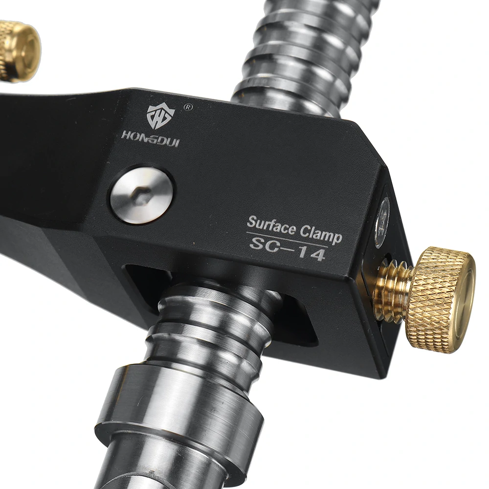 HONGDUI SC-14 Woodworking Desktop Surface Fixing Clamp Aluminum Alloy Table Hold Down Clamp DIY Fixing Clip