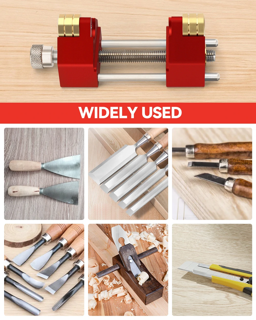 Mohoo Sharpening System Honing Guide Sharpening Holder Angle Fixture Angle Gauge for Woodworking Chisel