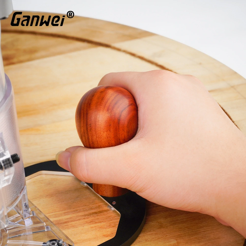 GANWEI Wood Router Base for Edge Guide Woodworking Trimming Machine Milling Groove Flip Milling Base Guide