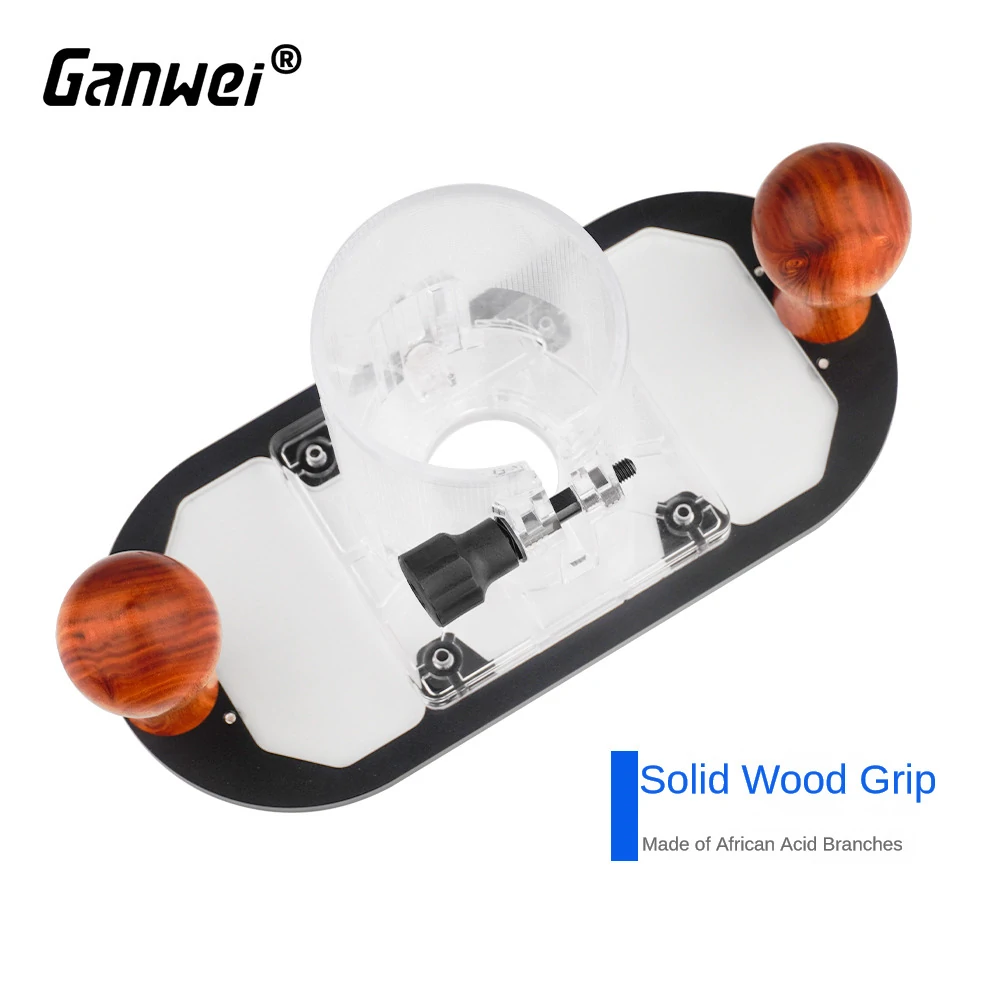 GANWEI Wood Router Base for Edge Guide Woodworking Trimming Machine Milling Groove Flip Milling Base Guide