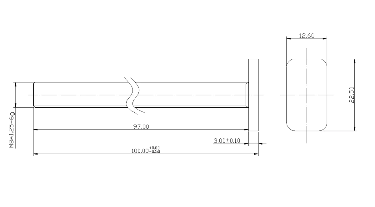 10 Pack T Bolt and Nut Set M8 Woodworking Tool Jigs Screw Slot Fastener and Through Hole Nut Miter Track Bolts Jig W/ Thread
