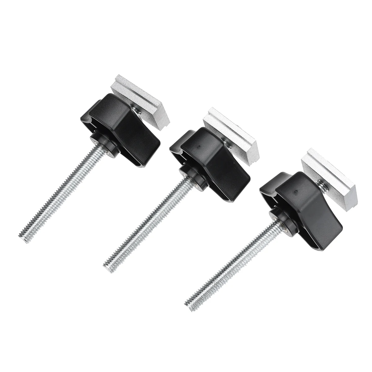 10Pcs Miter Track Sliding Nut Slider and Screw and Nut Set Woodworking Tool Jigs Screw Fixture Workbench T-Slot Fastener