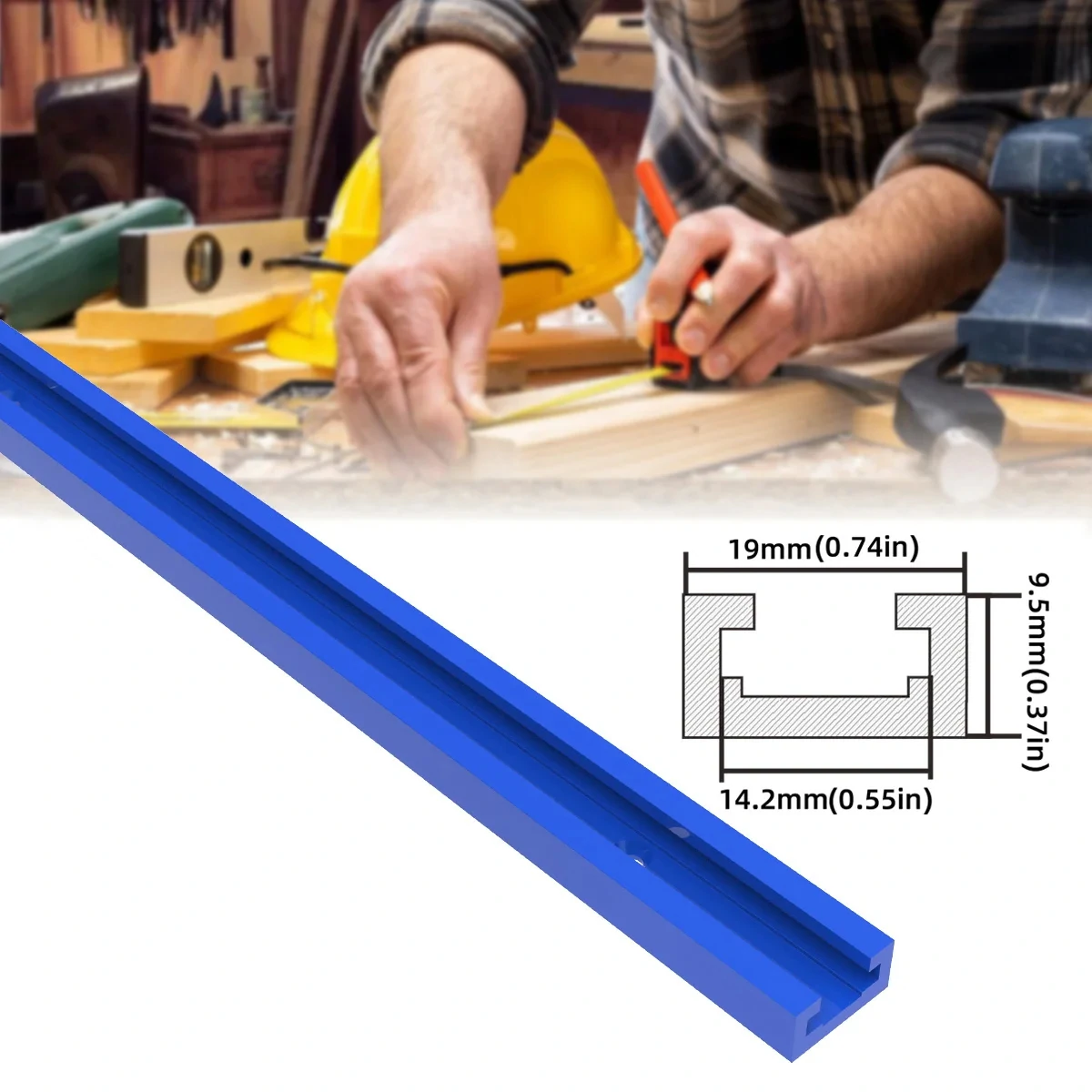 5 Pack T Bolt Knob Kit Miter Track Sliding Nut Woodworking Tool Jigs Screw Fixture For Workbench T-Slot Suitable Use With 1/4 And Universal T-Track