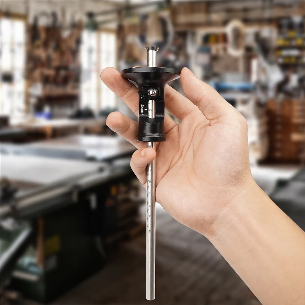 Ganwei European-Style Micro Adjustable Wheel Marking Gauge Wheel Woodworking Scriber Ruler Marking Gauge Hand Measuring Tool Marking Scriber