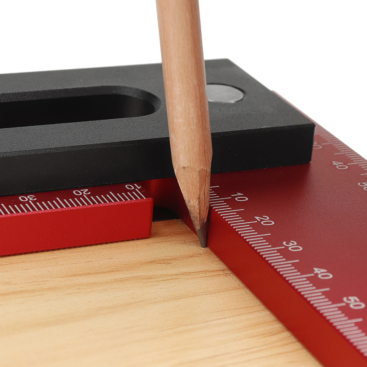 VEIKO 300x200mm Aluminum Alloy Precision Woodworking Square Right Angle Ruler with Base