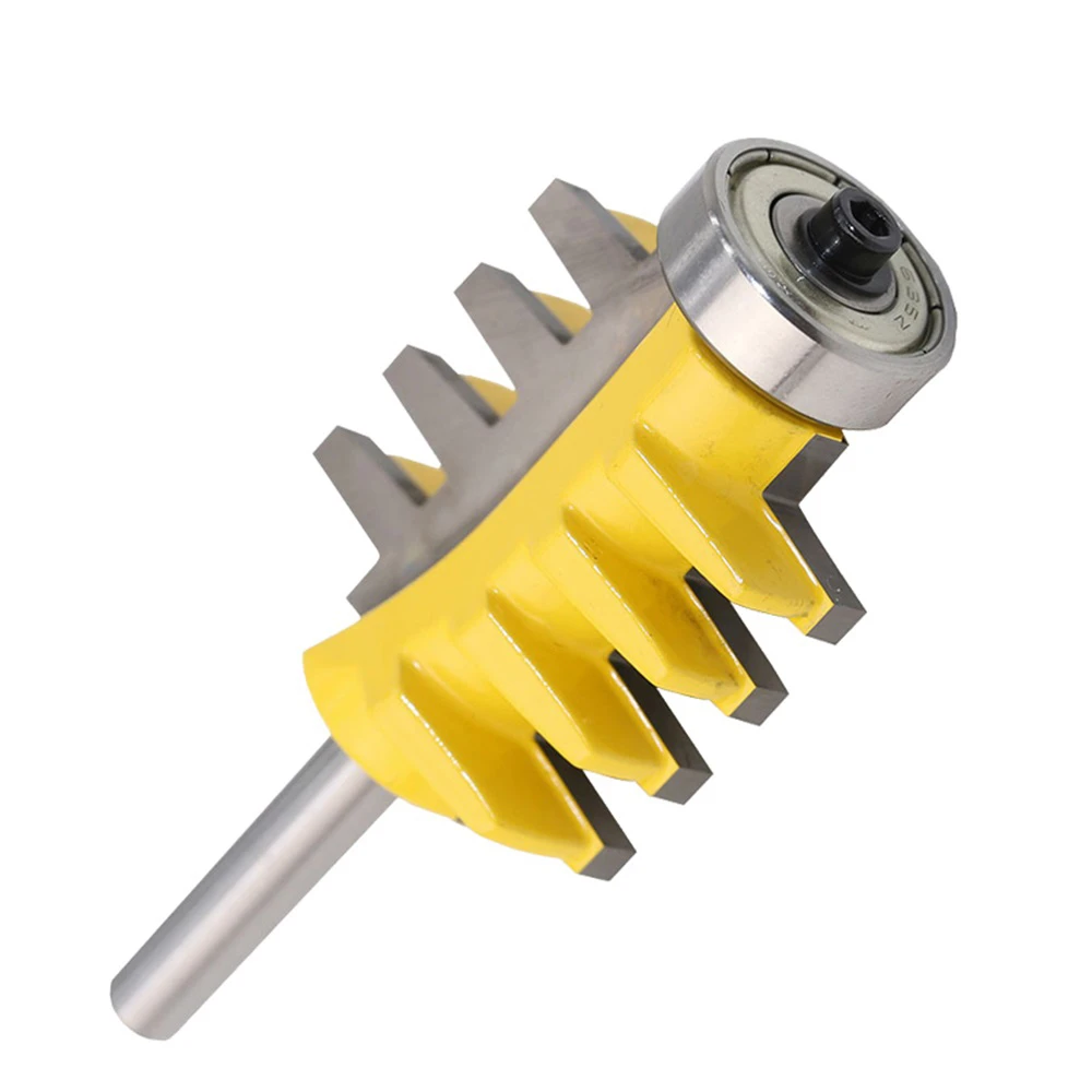 Drillpro T-Slot Finger Joint Router Bit 1/2 or 1/4 Inch Shank Reversible for Woodworking Cutting