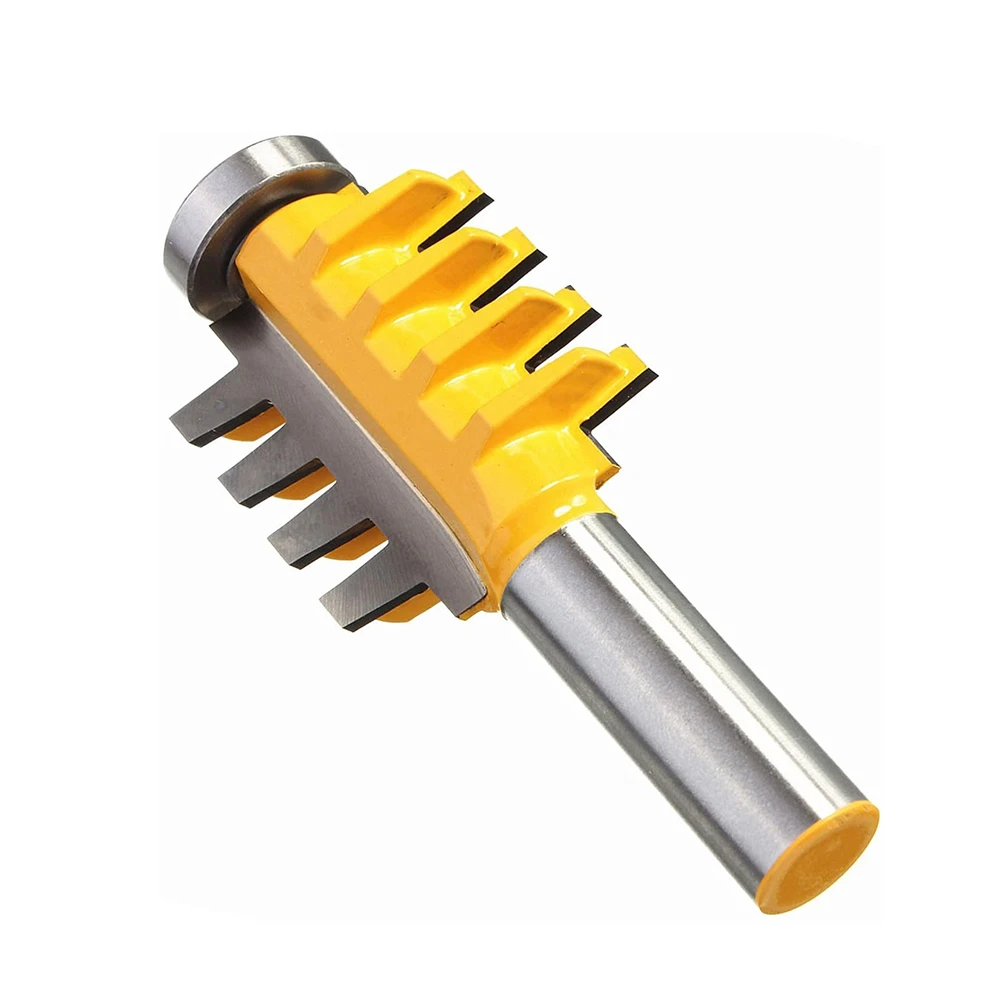 Drillpro T-Slot Finger Joint Router Bit 1/2 or 1/4 Inch Shank Reversible for Woodworking Cutting