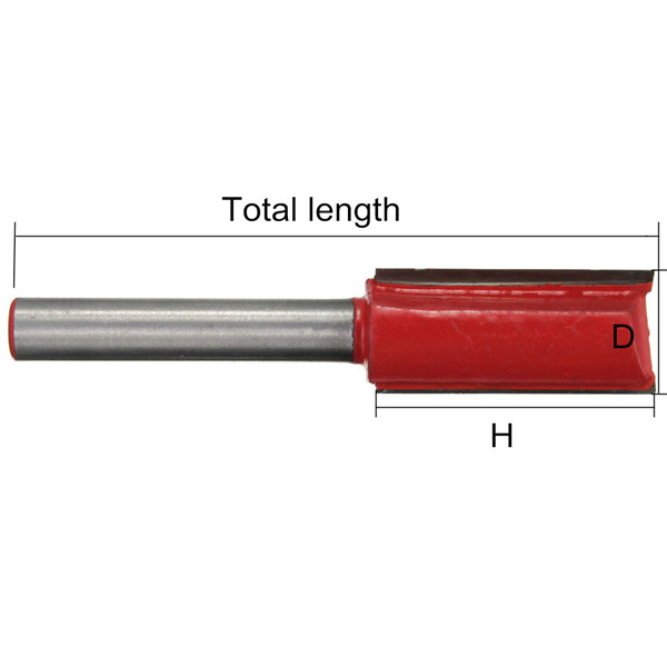 1/4 Inch Straight Shank Router Bit Wood Working Cutter 1/2 Flute Carving Cutter