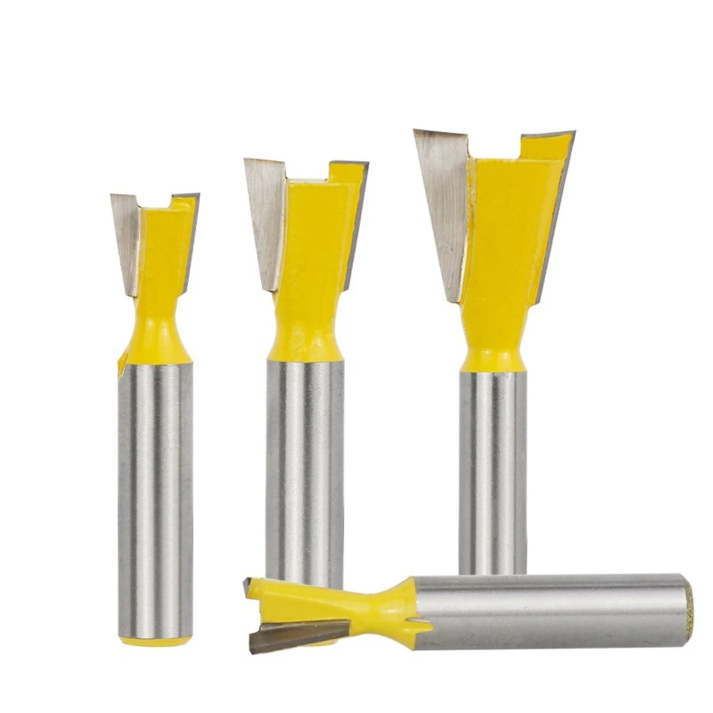 8mm Shank Dovetail Milling Cutter Slotting Woodworking Carving Router Bit for Woodworking Engraving Bit