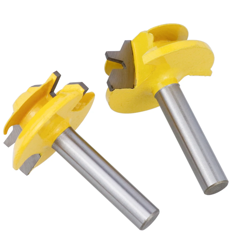 1/4 inch Shank 45 Degree Lock Miter Router Bit Tenon Milling Cutter Woodworking Tool For Wood Tools