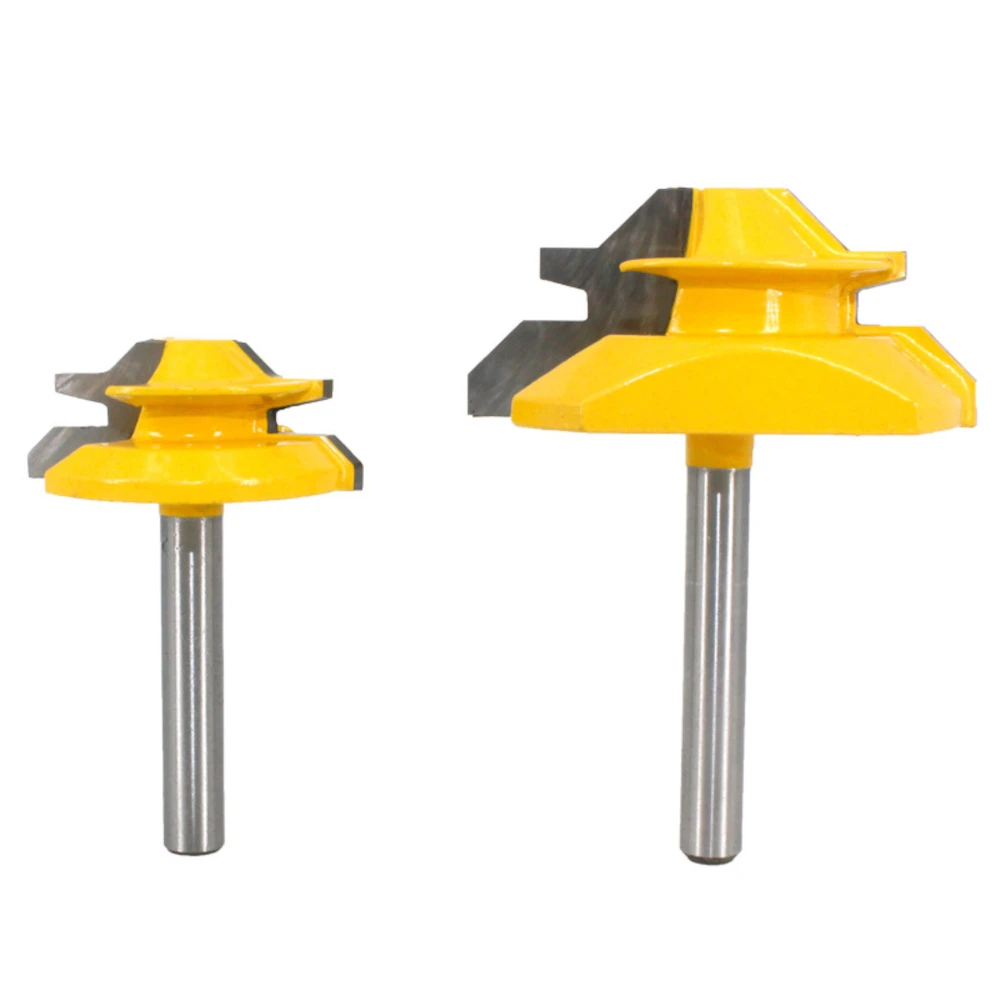 1/4 inch Shank 45 Degree Lock Miter Router Bit Tenon Milling Cutter Woodworking Tool For Wood Tools