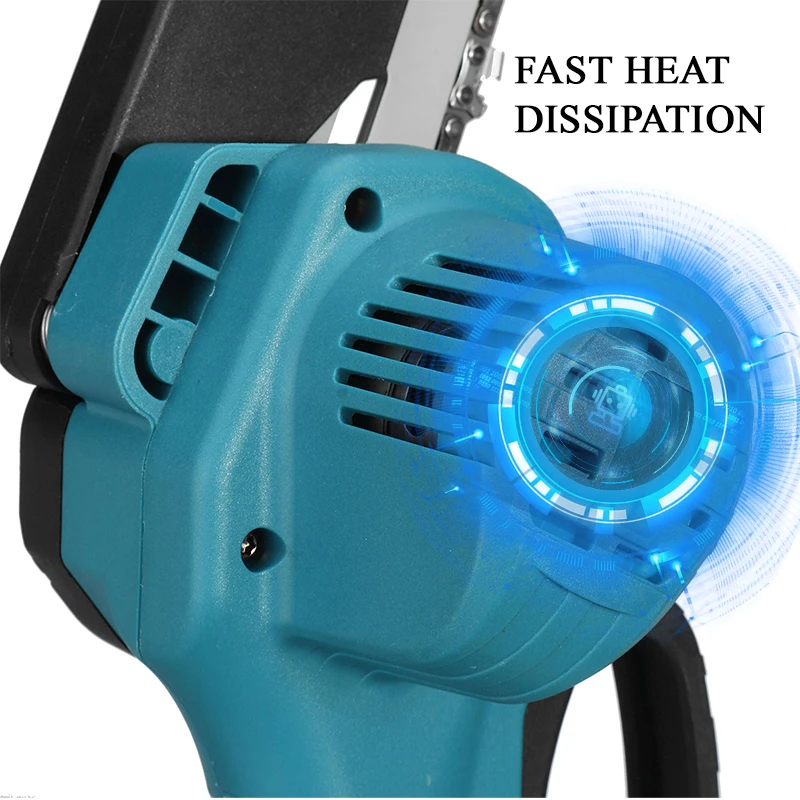 VIOLEWORKS 88VF 6 Inch Portable Electric Pruning Chain Saw Rechargeable Small Woodworking Chainsaw W/ 1/2pcs Battery