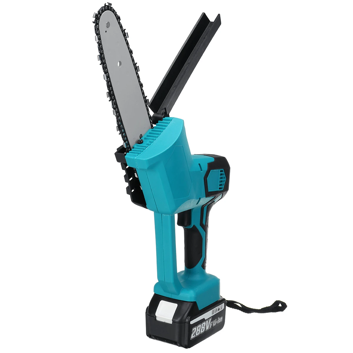 VIOLEWORKS 8inch 21V 1500W Electric Cordless One-Hand Saw Chain Saw Woodworking with Battery Kit