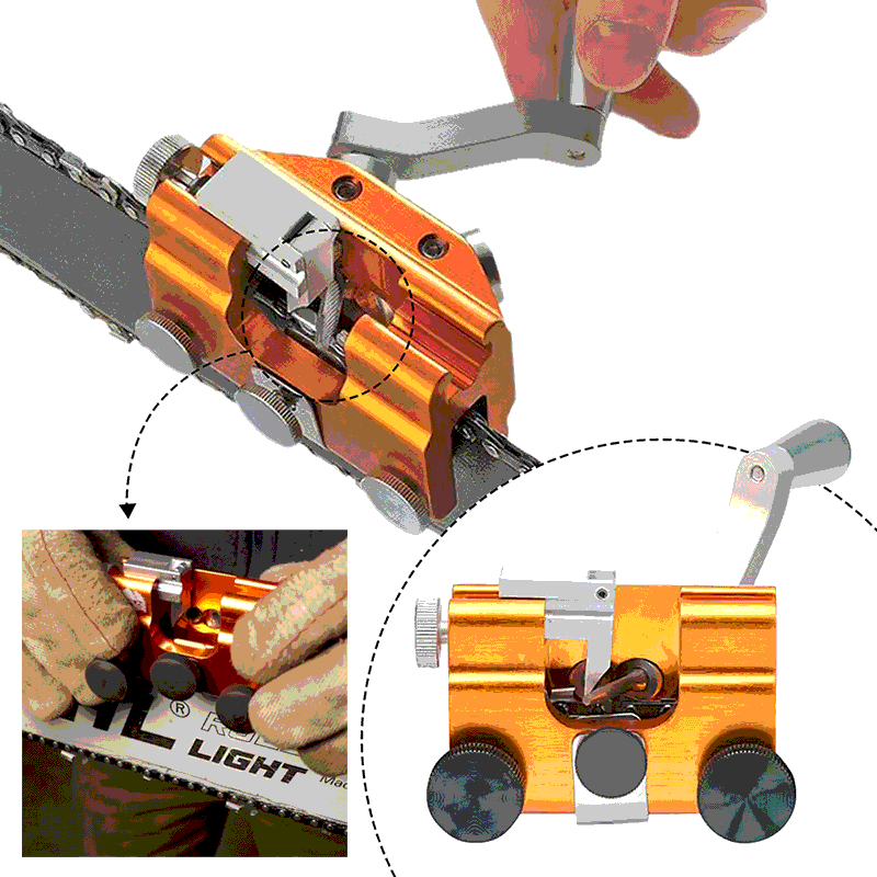 DIY Durable Chainsaw Sharpener Jig Manual Chainsaw Chain Sharpening For Most Chain Saw Electric Saw With Sharpening Head