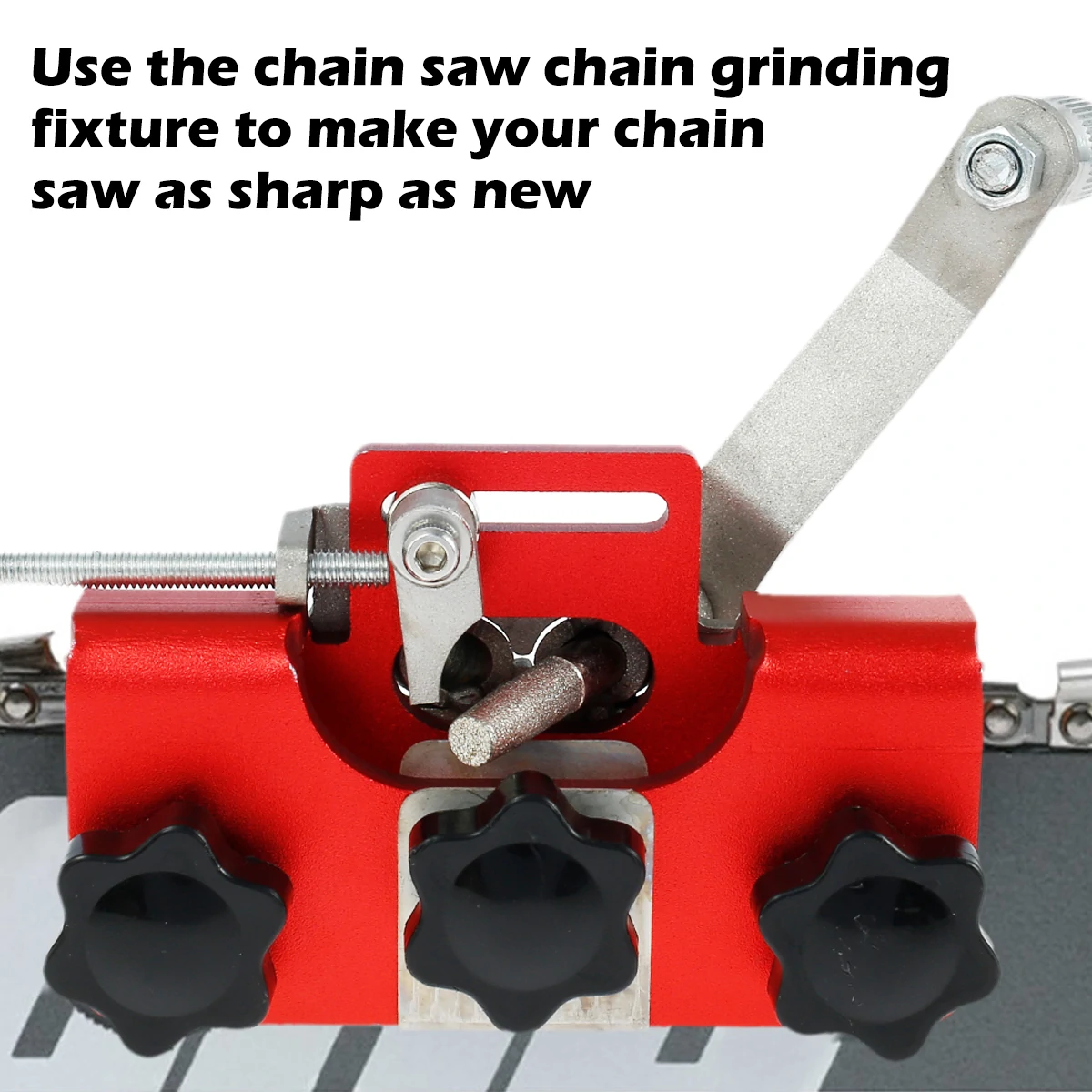 DIY Durable Chainsaw Sharpener Jig Manual Chainsaw Chain Sharpening For Most Chain Saw Electric Saw With Sharpening Head