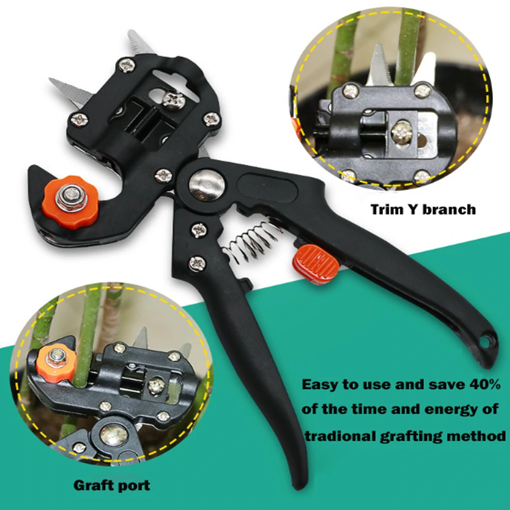 Multifunction Grafting Pruner Gardening Scissors Tree Garden Tools Grafting Shear Shears Fruit Tree Grafting Machine Seedling