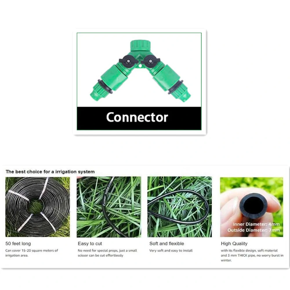 Garden Watering system Automatic Irrigation Spray Sprinkler System Garden Potted Drip Irrigation Kit Spray cooling kit