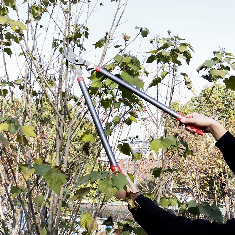 Garden Tree Pruning Shears High Branch Pruning Tool Long Reach Aluminium Handle Fruit Knife Picker Pruner Garden Tools