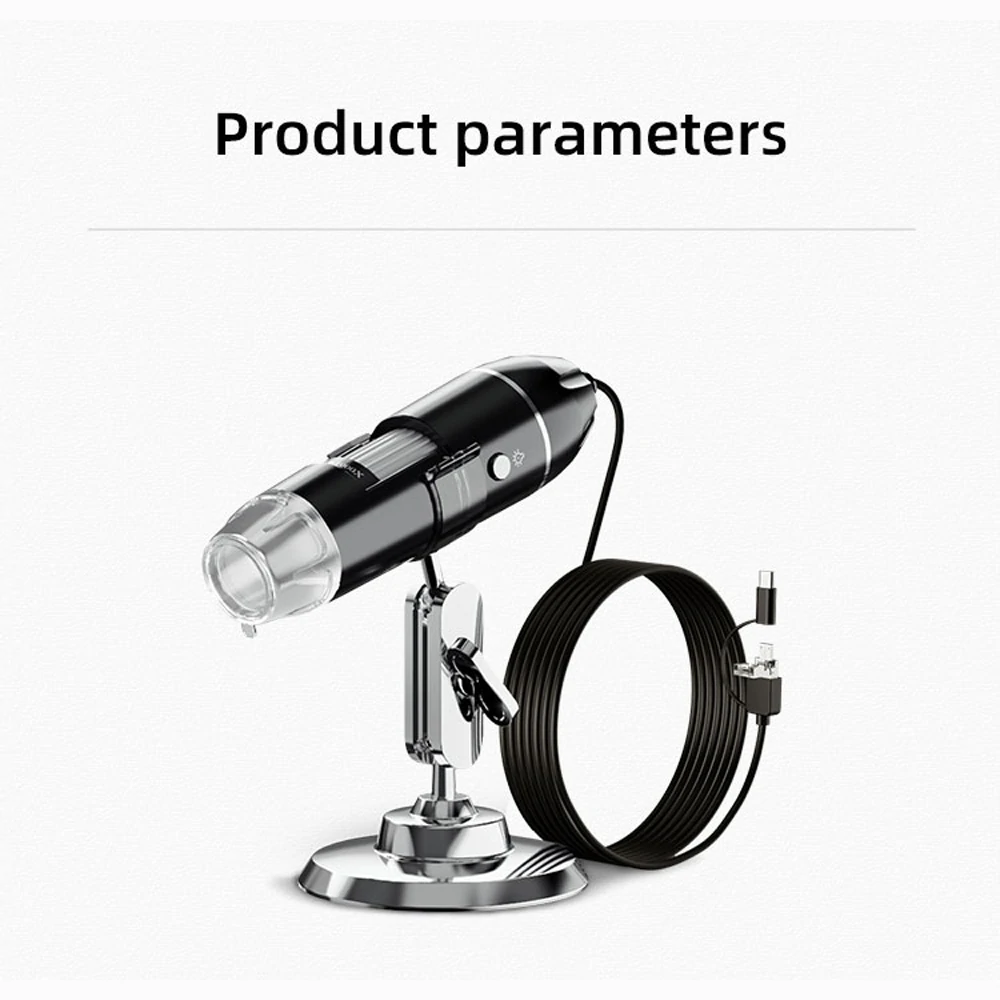 1000X Digital Microscope 3 In 1 Interfaces Microscope Photo Video Modes Microscope Computer Mobilephone Connecting 360° Bracket