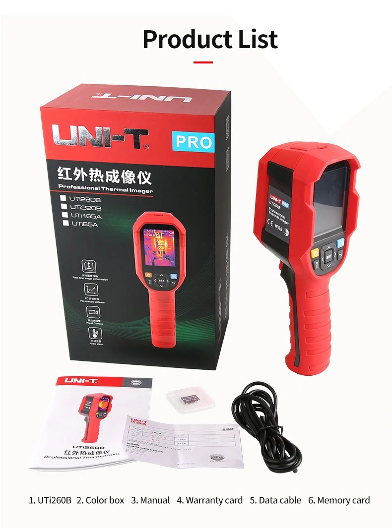 UNI-T UTi260B 256*192 Pixel Infrared Thermal Imager -20~550°C Industrial Thermal Imaging Camera Handheld USB Infrared Thermometer