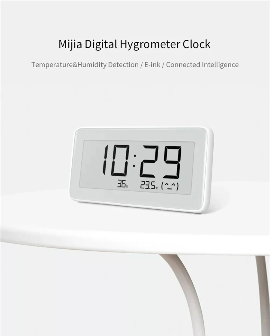 Xiaomi Mijia Smart Temperature Humidity Pro Electronic Digital Clock Watch E-link Thermometer Moisture Meter Work Mi Home