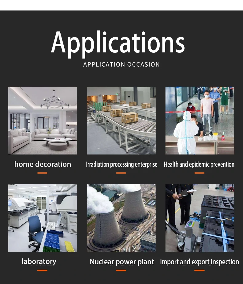 High Precision 0. 05uSv-50mSv Nuclear Radiation Tester Radioactive Tester with Built-in Battery TFT2.0  Color Display Screen Alarm Fuction