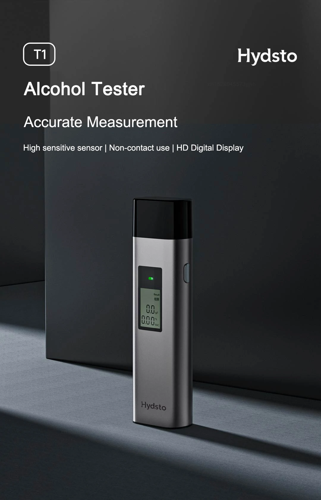 Hydsto Digital Alcohol Tester T1 Professional Alcohol Breathalyzer Breath Drunk Driving Analyzer LCD Screen Mini Tools