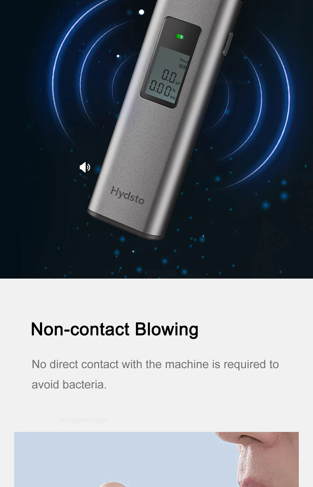 Hydsto Digital Alcohol Tester T1 Professional Alcohol Breathalyzer Breath Drunk Driving Analyzer LCD Screen Mini Tools