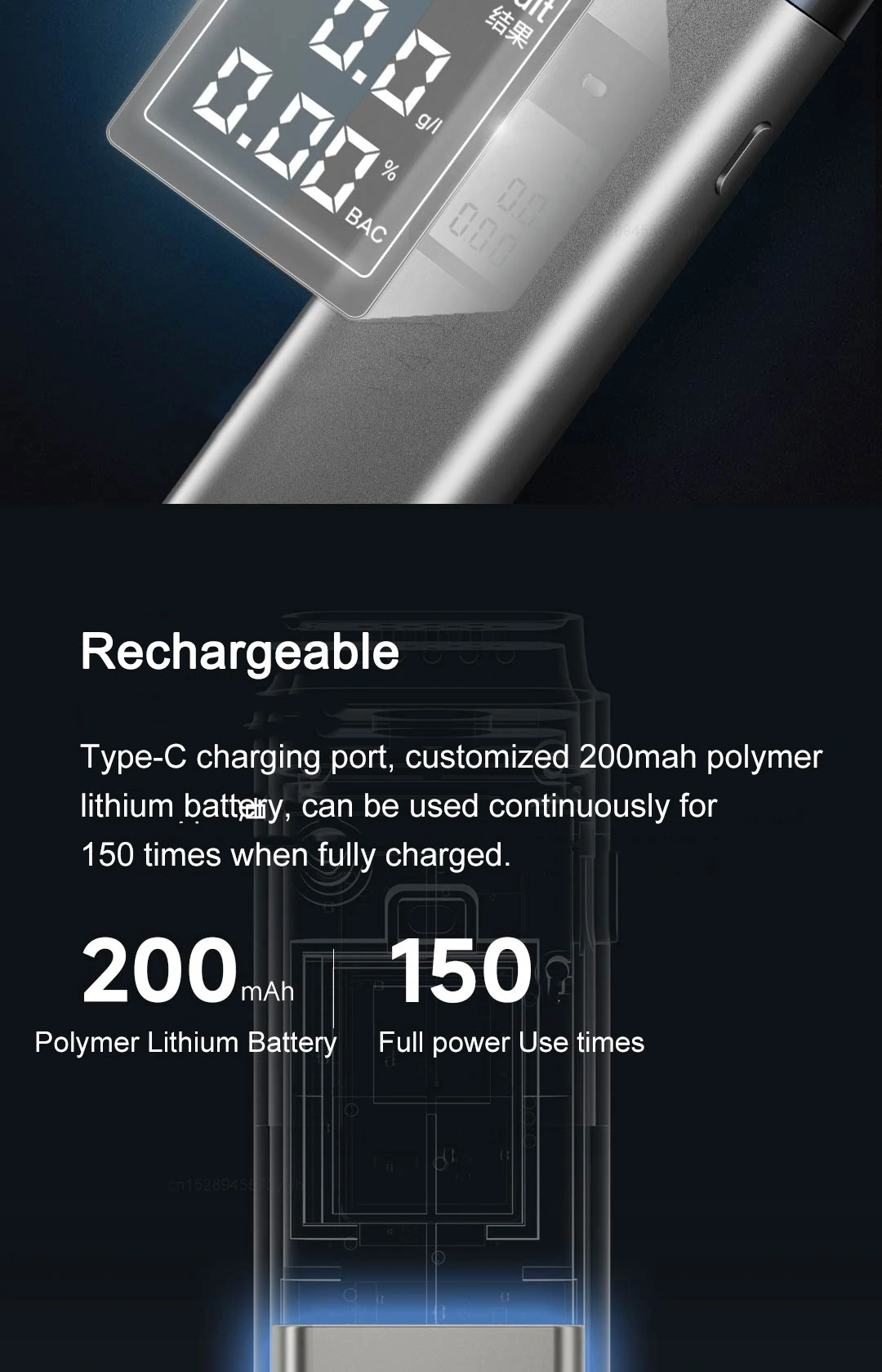 Hydsto Digital Alcohol Tester T1 Professional Alcohol Breathalyzer Breath Drunk Driving Analyzer LCD Screen Mini Tools