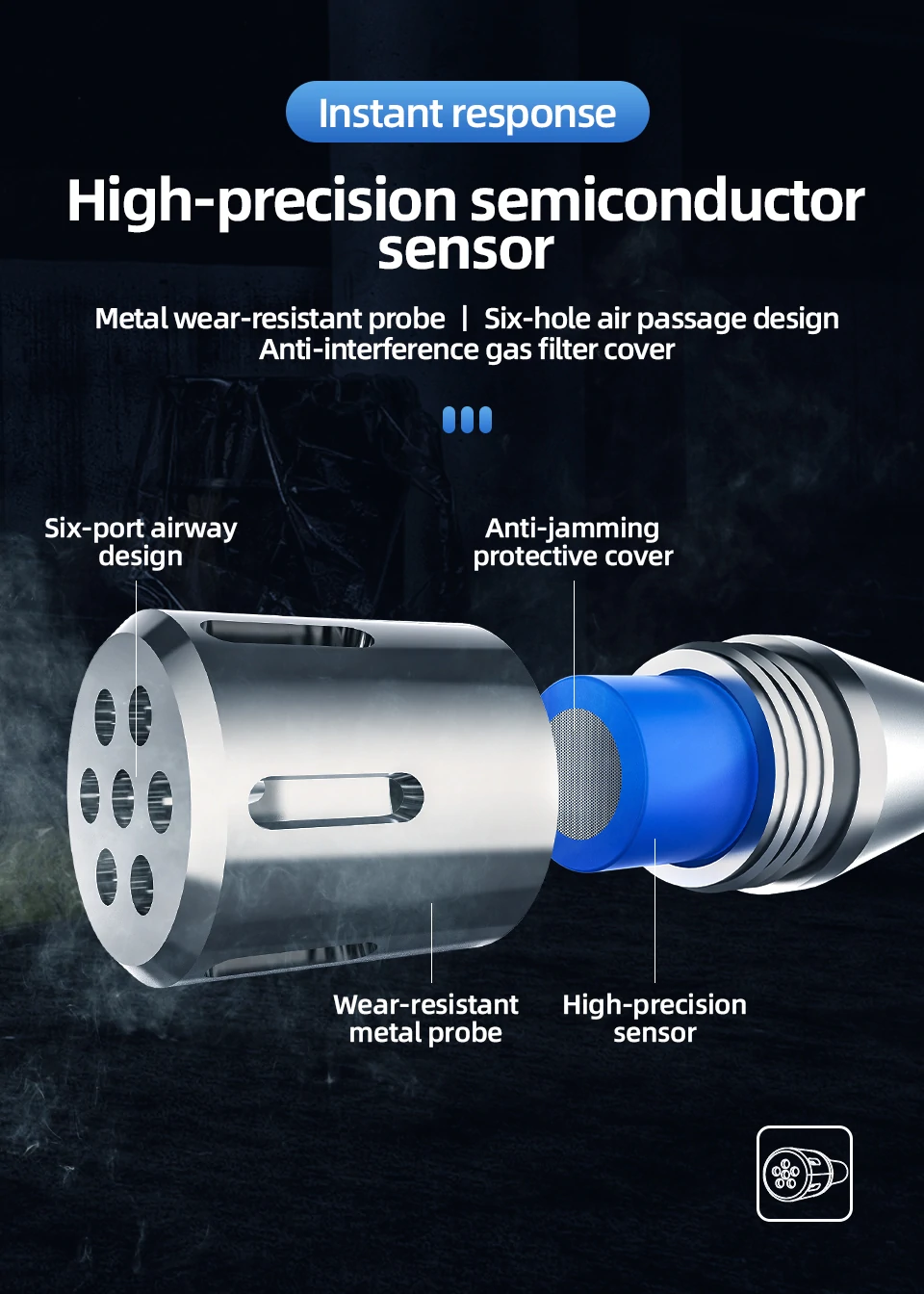 MESTEK CGD-02A Digital Gas Tester Gas Sensor Air Quality Monitor Gas Leak Sensor Gas Analyzer Automotive Combustible Tester