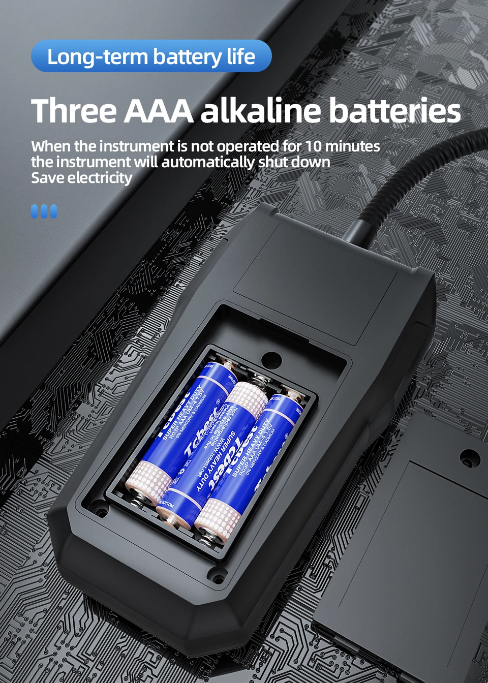 MESTEK CGD-02A Digital Gas Tester Gas Sensor Air Quality Monitor Gas Leak Sensor Gas Analyzer Automotive Combustible Tester