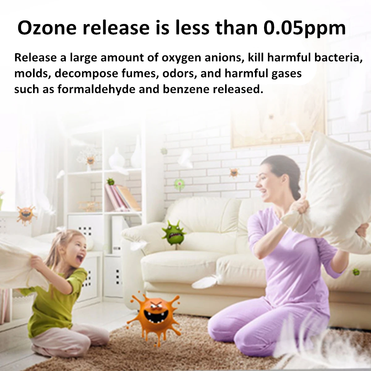 Mini Portable USB Air Purifier Necklace Ionizer Ion Generator Smoke Remover Home