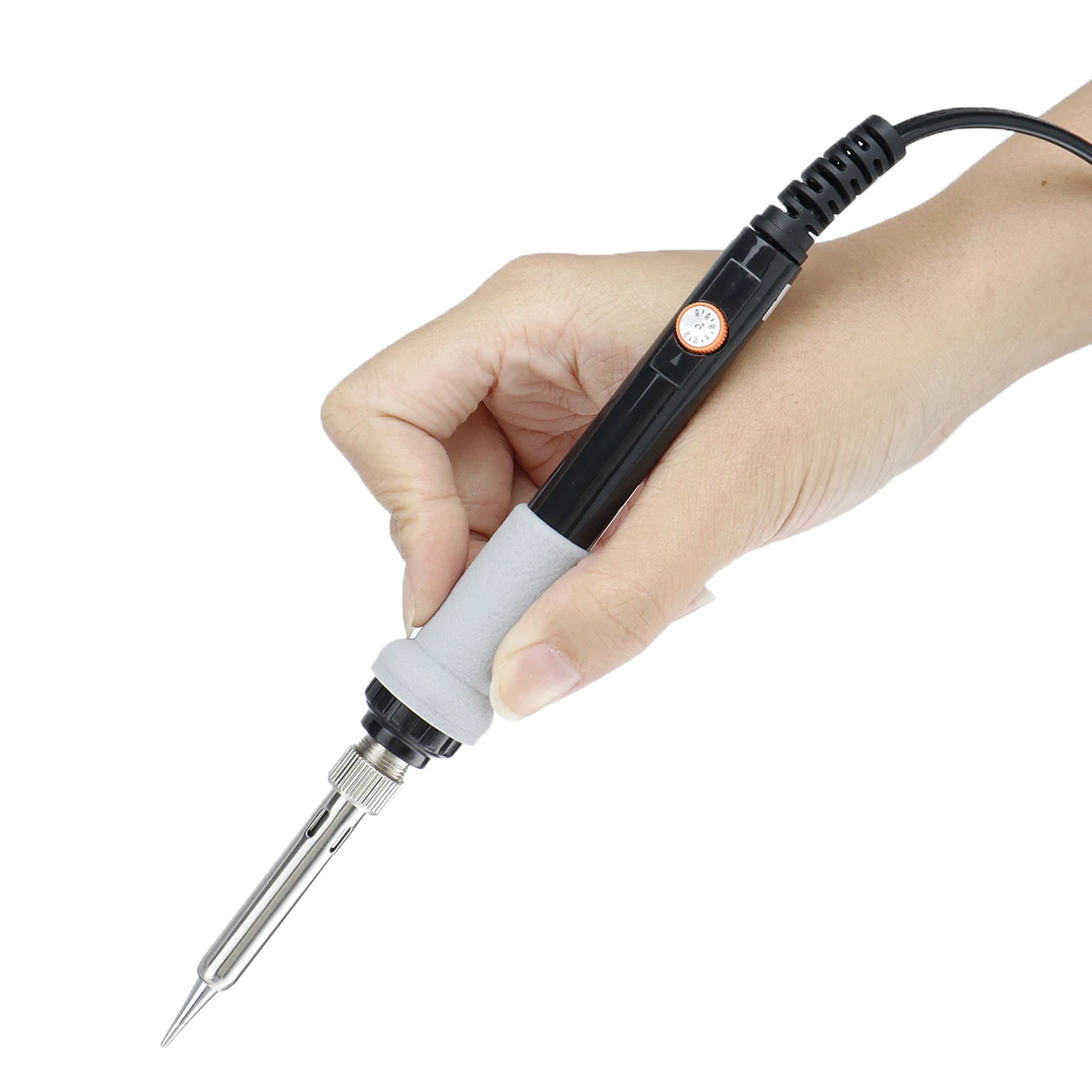 60W 220V EU Plug Adjustable Temperature Electric Solder Iron with 5pcs Solder Tips