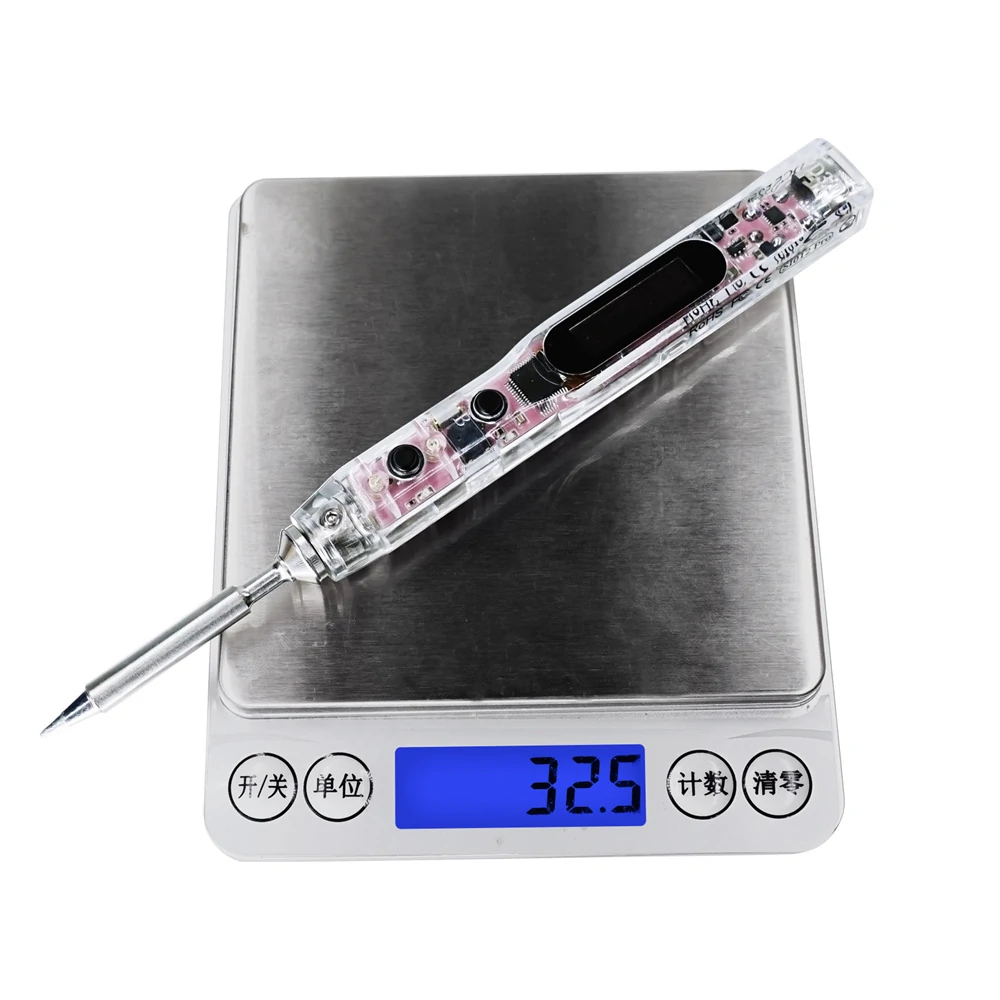 SEQUER SI012 Pro Max TS-B2 Portable OLED Soldering Iron with Color Ambience Light Chinese, English and Russian Menu Applicable TS Soldering Iron Tips Support PD|QC|3S-6S Battery Power Supply