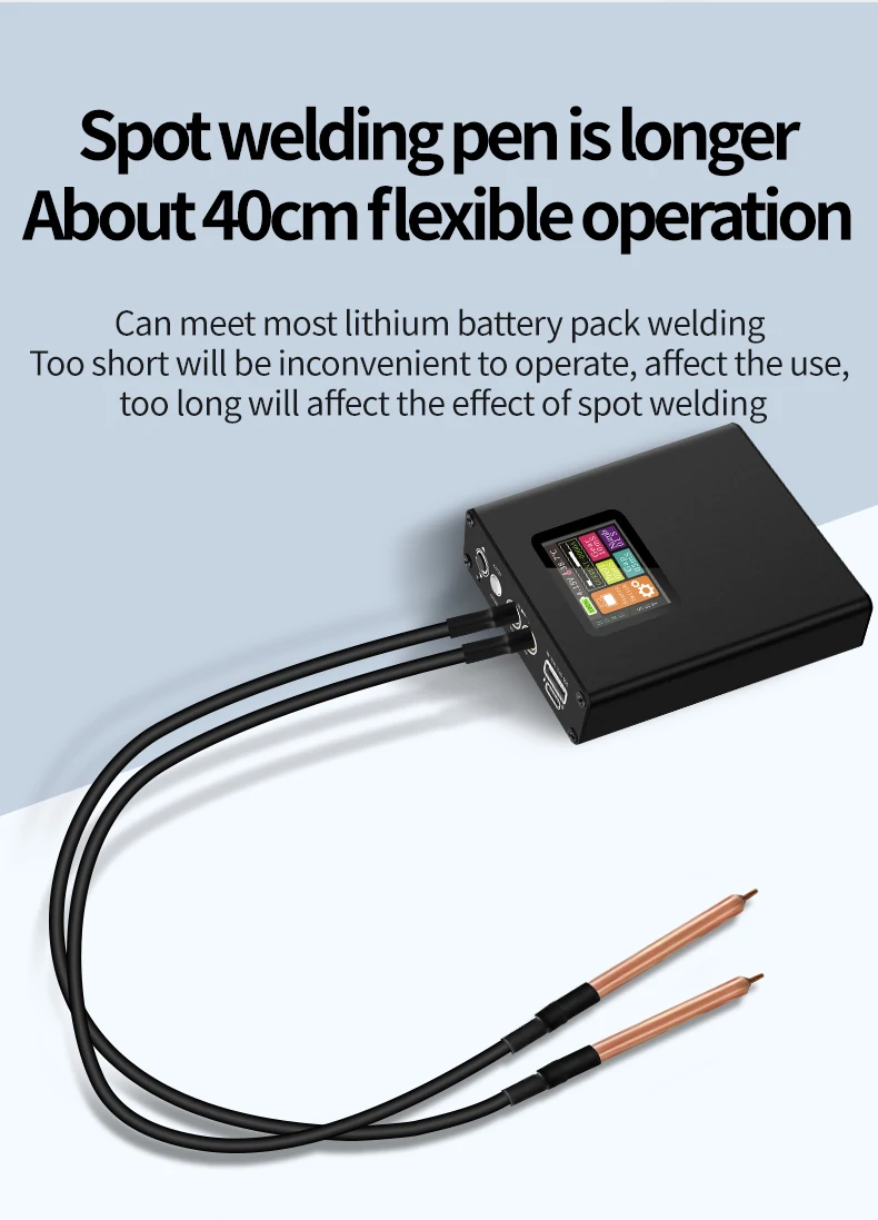 Spot Welder Machine 0.1-0.15mm Nickel Welding Handheld Machine Digital Display Welder Machine 18650 Lithium Battery