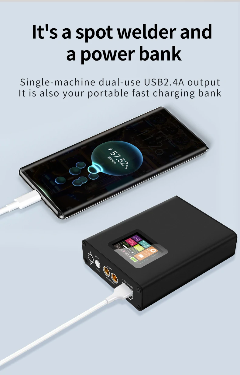 Spot Welder Machine 0.1-0.15mm Nickel Welding Handheld Machine Digital Display Welder Machine 18650 Lithium Battery