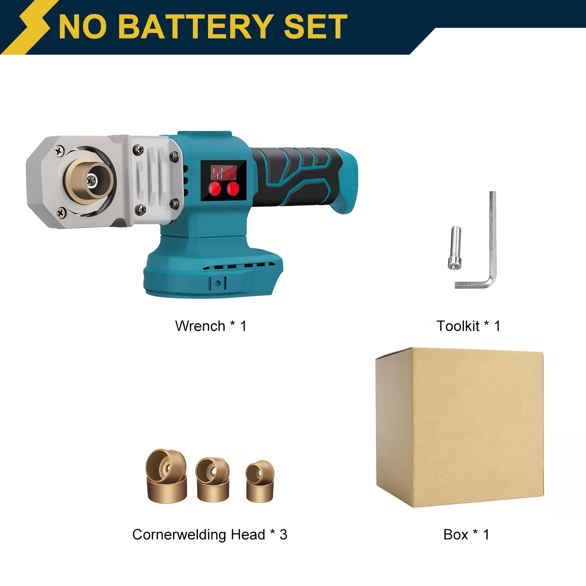Excellway 1400W Pipe Welding Machine Kit  for Welding Plastic Pipes PP/PPR/PB/PE/PP-C Pipe EU Plug