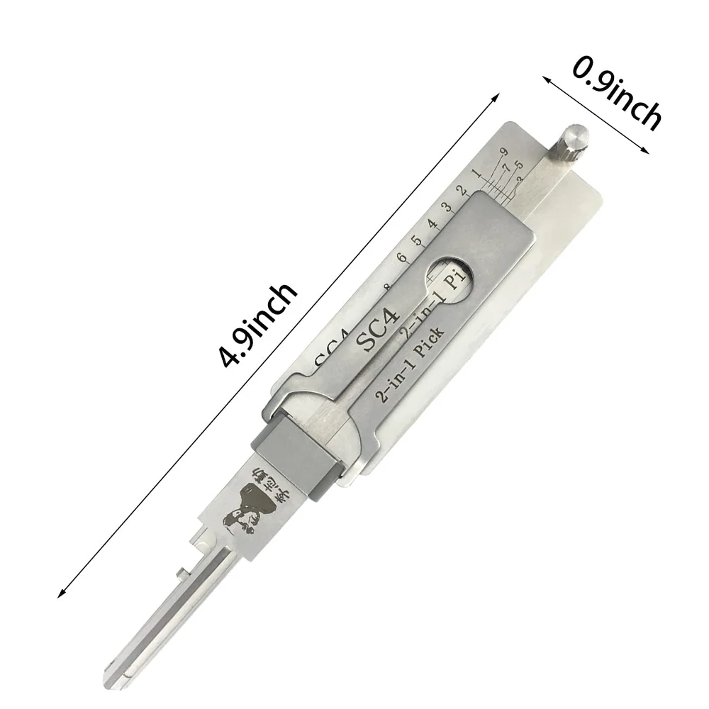 Drillpro 1PC 2 in 1 Tools KW1 SS001Pro KW5 SC1 SC4 Decoder Locks Professional Hand Locksmith Tool for All Type