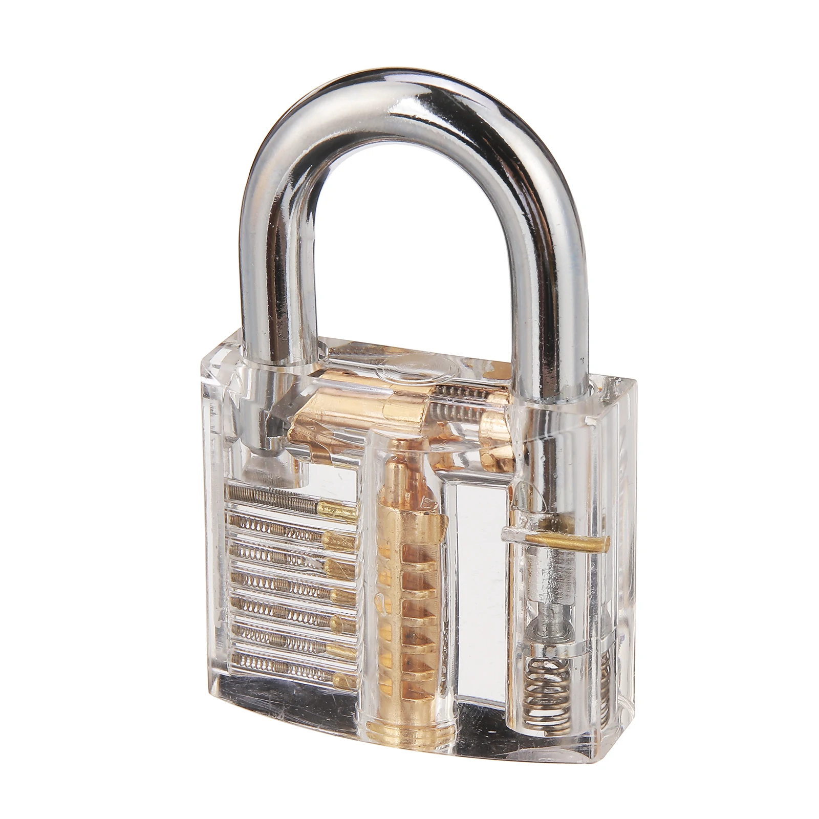 26PCS Lock Picks Training Tool Transparent Practice Padlock Set Locksmith Tool