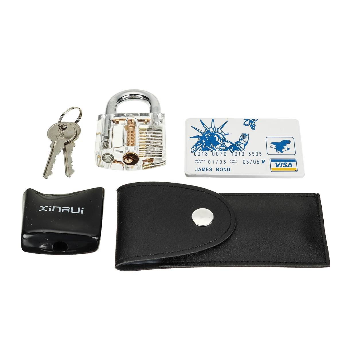 22PCS Stainless steel Picks and Padlocks Set Complete with Picking Blade, Wrench and Other Accessories Suitable for Everyday Use and Professional Locksmiths.