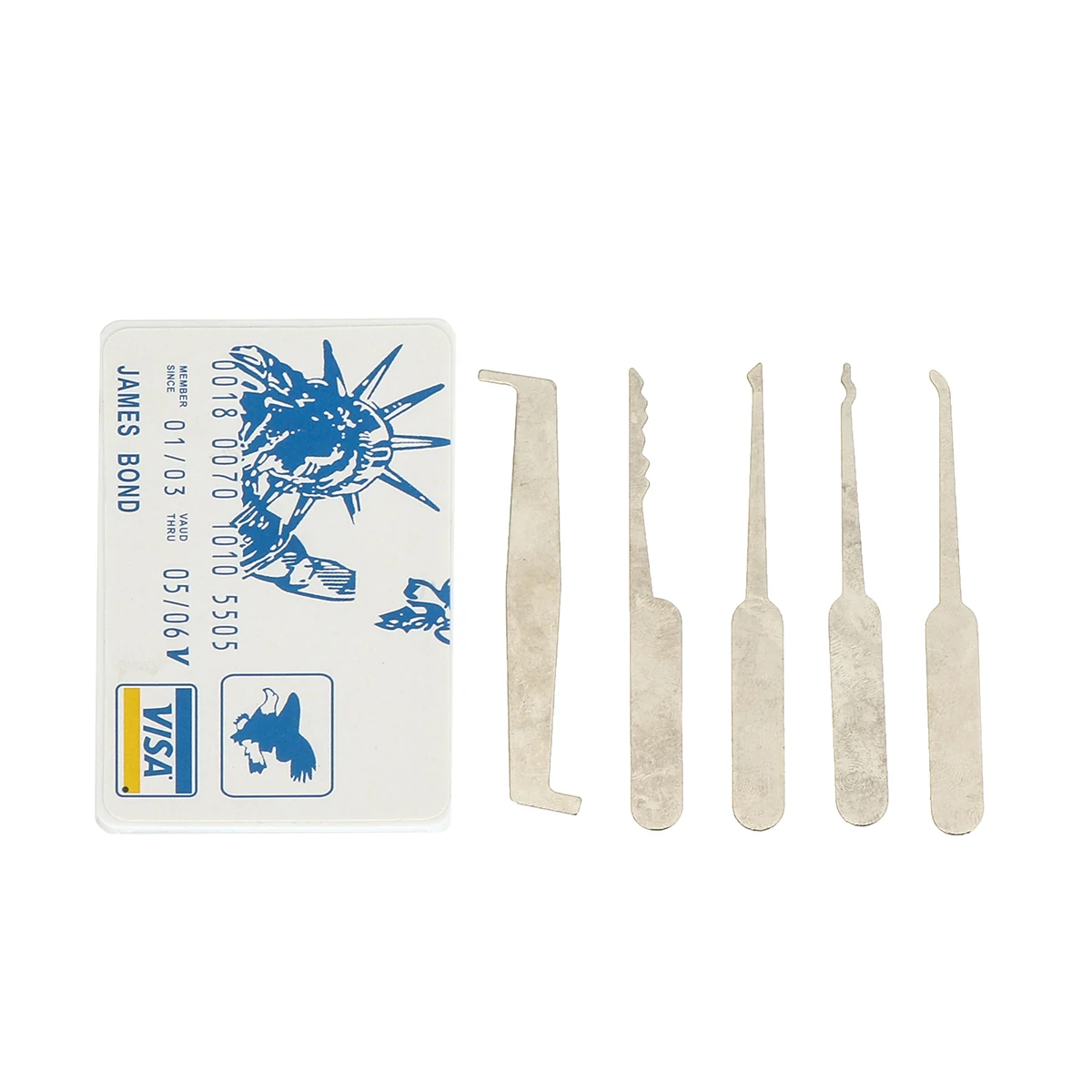 22PCS Stainless steel Picks and Padlocks Set Complete with Picking Blade, Wrench and Other Accessories Suitable for Everyday Use and Professional Locksmiths.