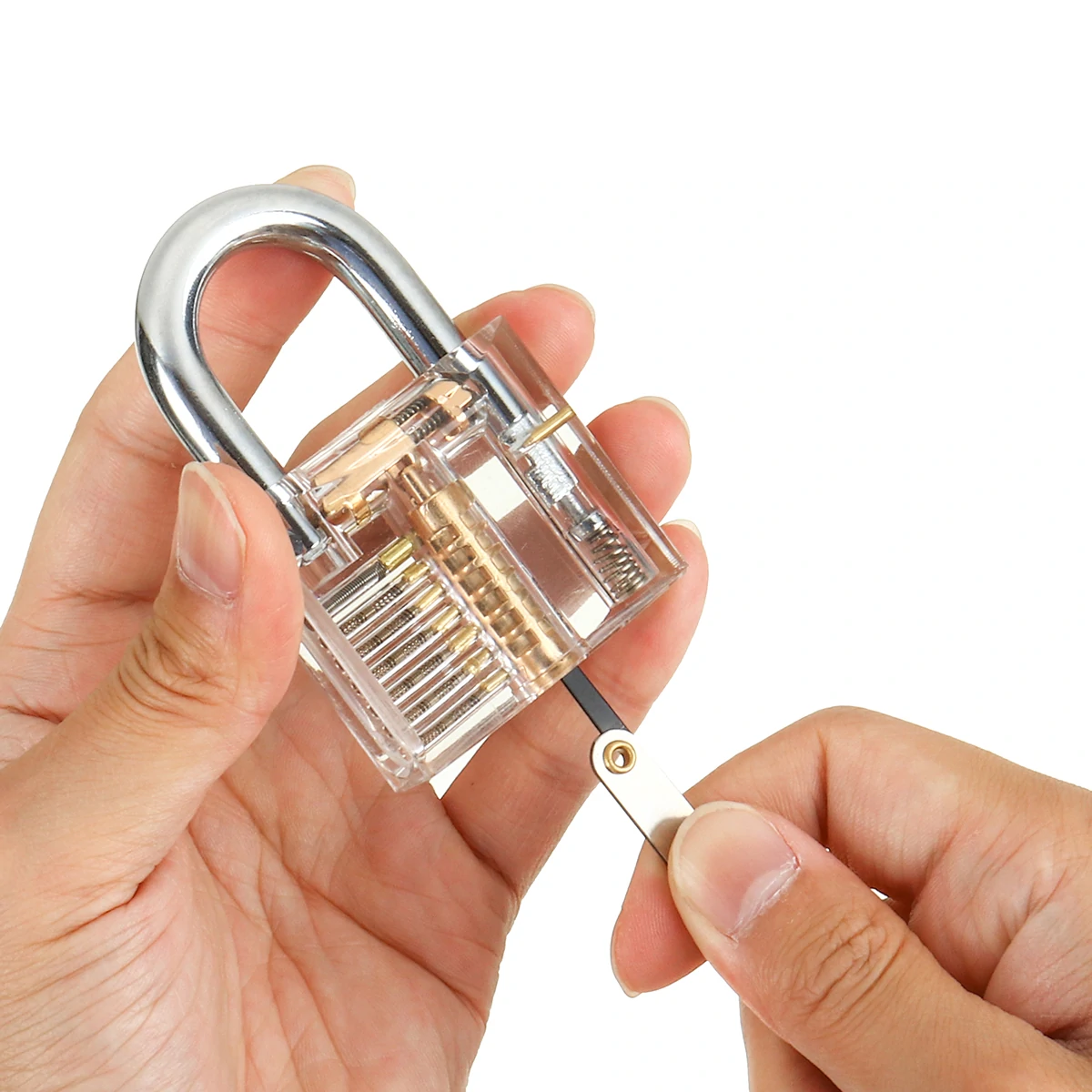 22PCS Stainless steel Picks and Padlocks Set Complete with Picking Blade, Wrench and Other Accessories Suitable for Everyday Use and Professional Locksmiths.