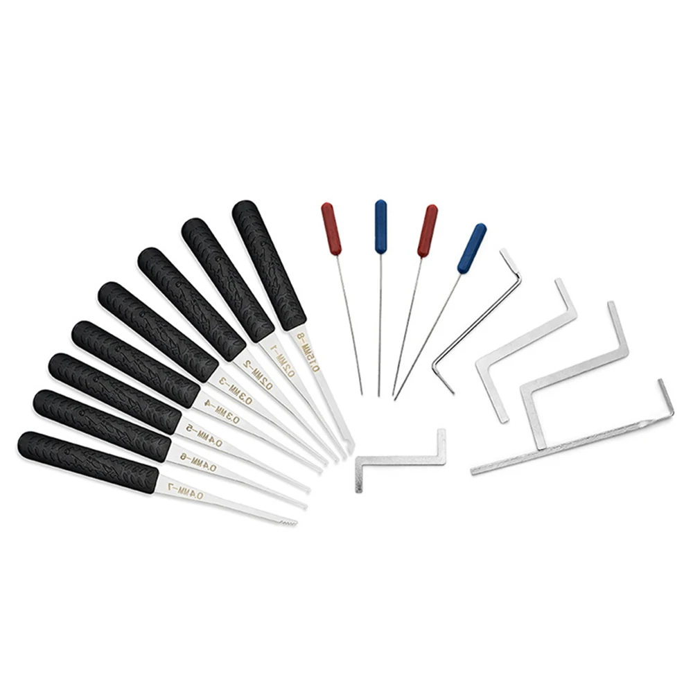 12PCS Lock Pick Set Locksmith Supplies Broken Key Auto Extractor Remove Hooks Stainless Steel DIY Hand Tools Hardware