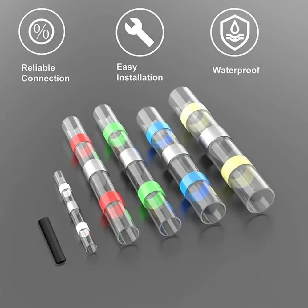 800PCS Waterproof Solder Heat Shrink Seal Sleeve Wire Butt Splice Connectors Kit