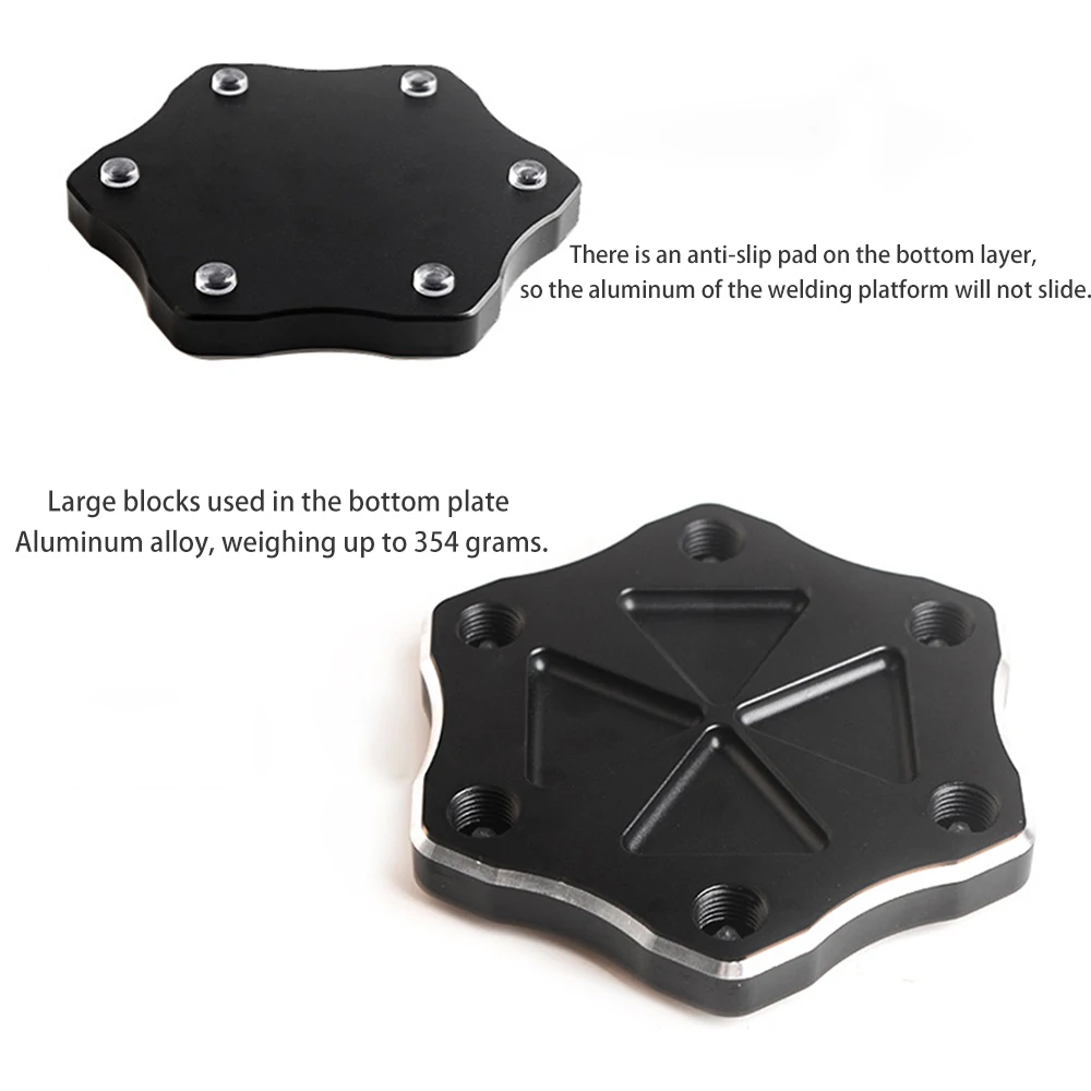 6-Jaw Multi-Weld Bracket Arm Repair Fixture with 7-Piece Flexible Arm with USB Fan for Modeling Weld Assembly Repair