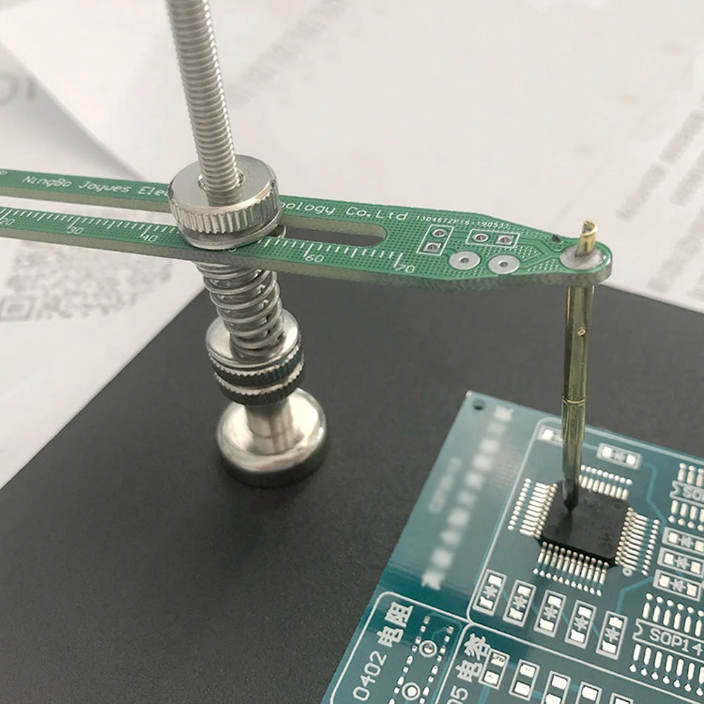 Welding Fixed Test Probe Pressure Needle Burning Tool Kit for Components IC Chip Module CPU Circuit Board PCB Electronic Production