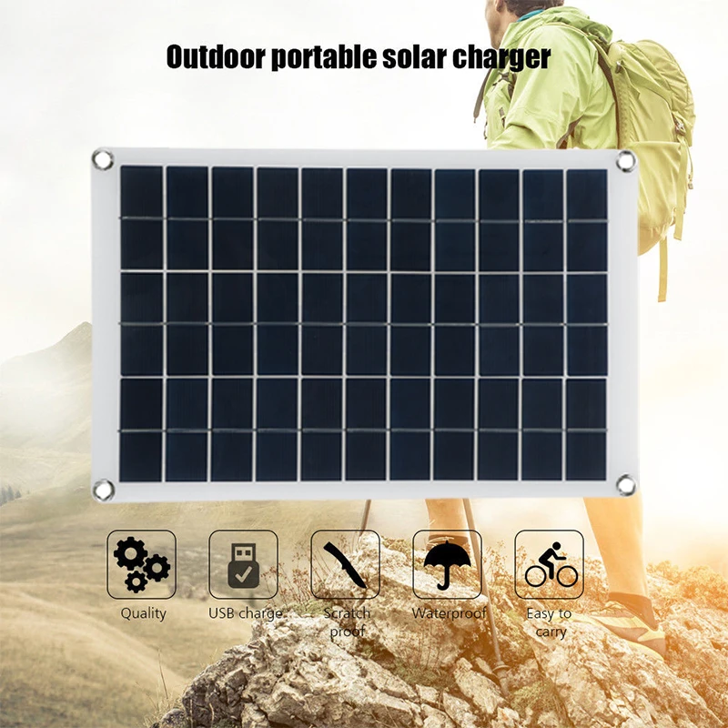 100W Solar Panel kit 12V battery Charger 10-100A LCD Controller For Caravan Van Boat