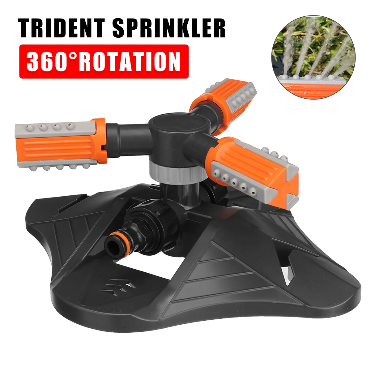 Adjustable Watering Sprinkler Gardon Irrigation Lawn Sprinkler Nozzle 360 Degree Rotation