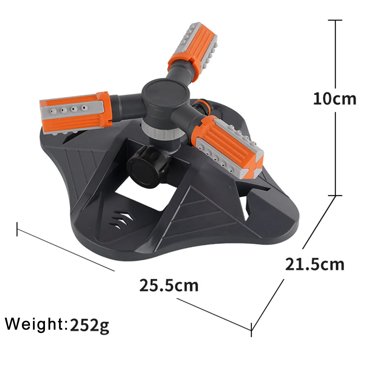 Adjustable Watering Sprinkler Gardon Irrigation Lawn Sprinkler Nozzle 360 Degree Rotation